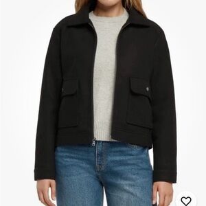 Large Banana Republic Black Crop Jacket